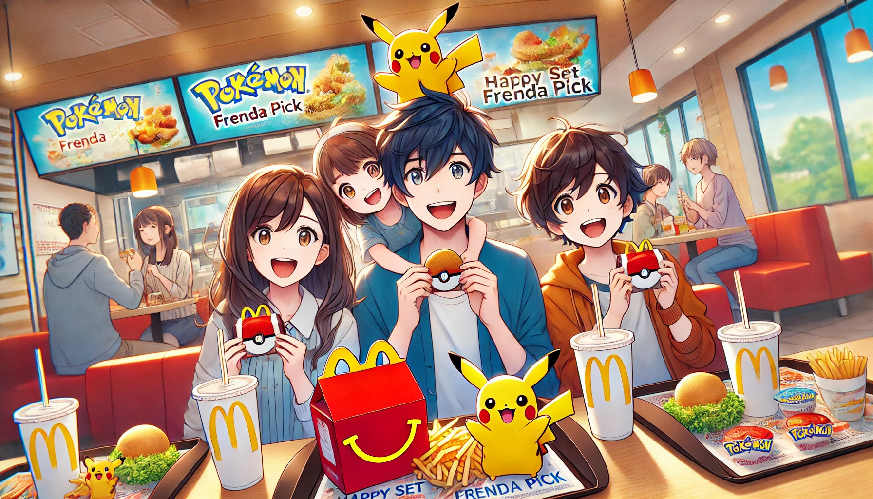 8月17日・18日限定！マクドナルドのハッピーセットでポケモンフレンダピックをゲットしよう