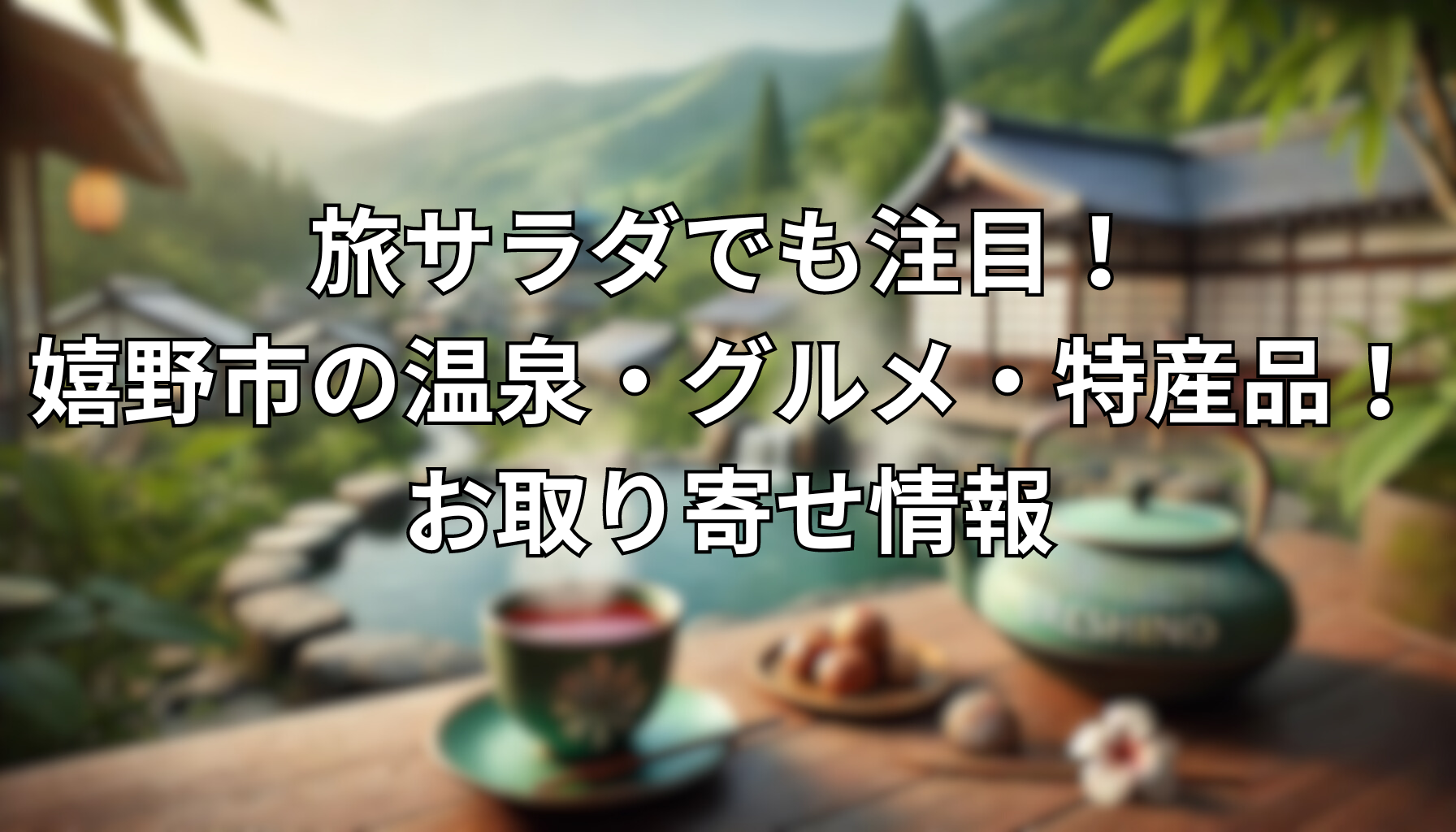 旅サラダでも注目！嬉野市の温泉・グルメ・特産品！お取り寄せ情報