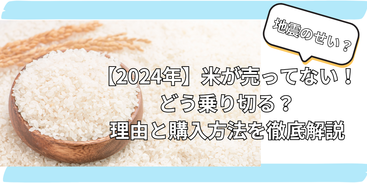 2024　米　売ってない なぜ　理由　どこで買える