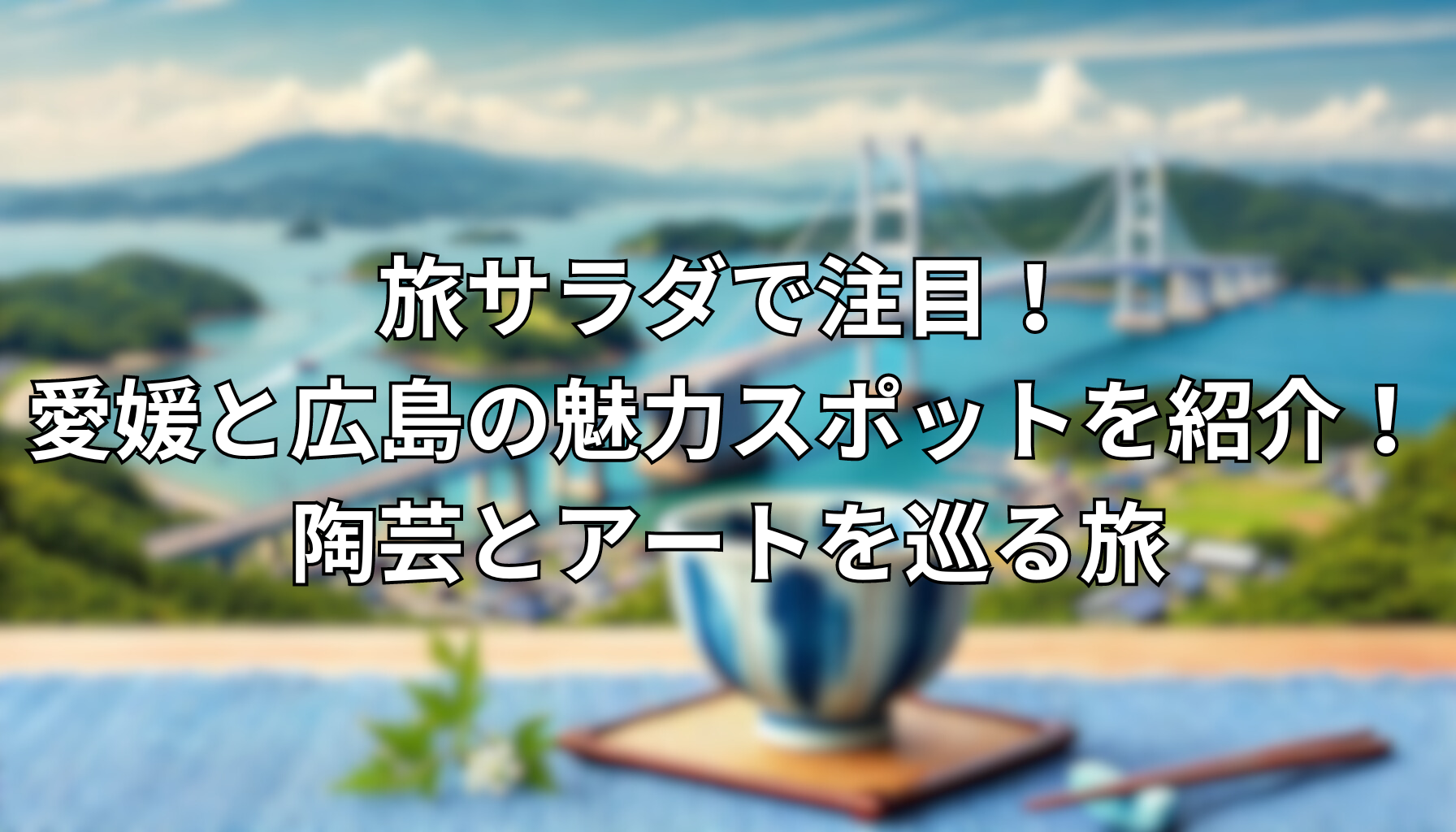 旅サラダで注目！愛媛と広島の魅力スポットを紹介！陶芸とアートを巡る旅