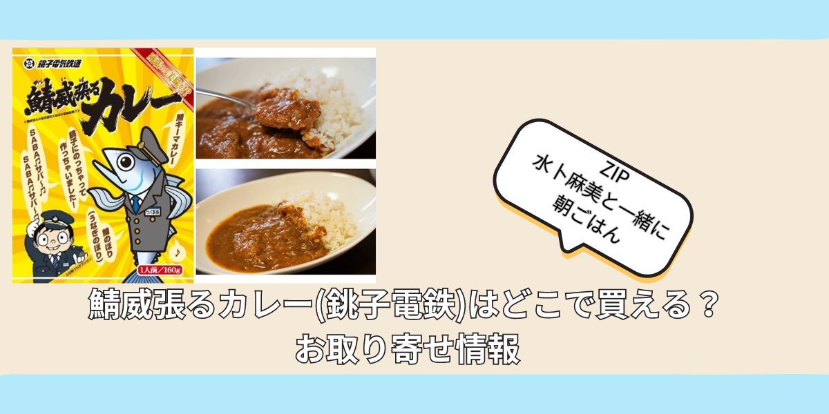 鯖威張るカレー(銚子電鉄)はどこで買える？お取り寄せ情報