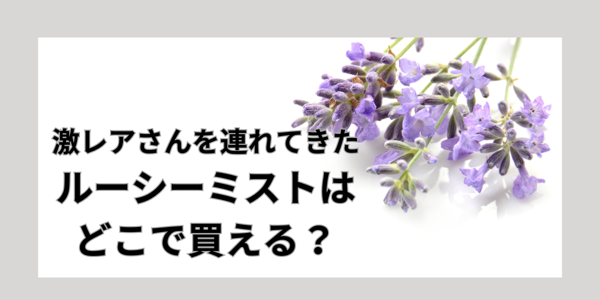 激レアさんで注目のシミ抜き剤ルーシーミストはどこで買える？