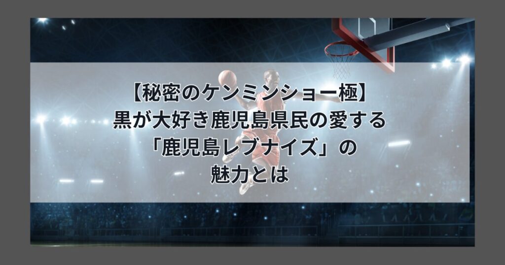 【秘密のケンミンショー極】 黒が大好き鹿児島県民の愛する 「鹿児島レブナイズ」って どんなチーム？ （2024年11月21日放送　魅力