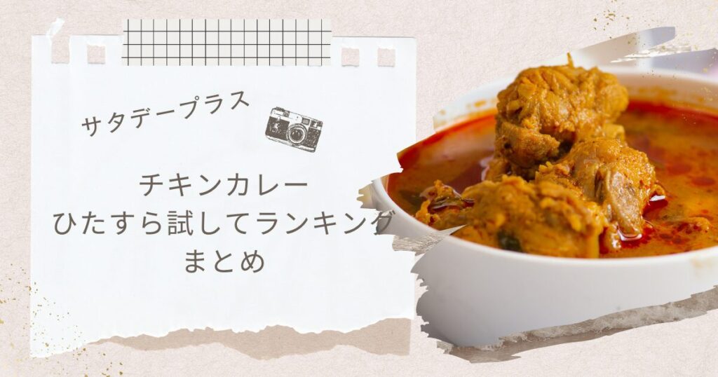 【サタプラ】チキンカレーひたすら試してランキングまとめ（2025年1月２５日放送）